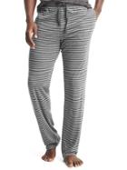 Gap Men Brushed Jersey Pants - Gray Stripe