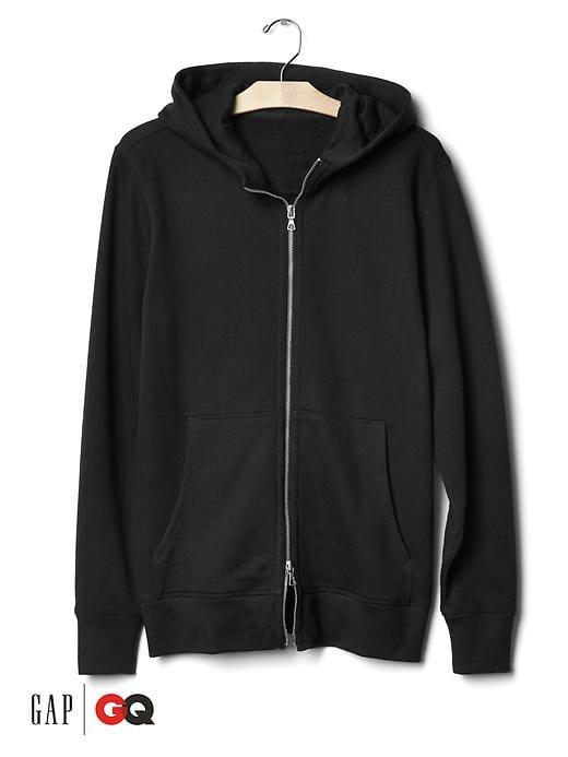 Gap Men X Gq John Elliott French Terry Dual Zip Hoodie - Solid Black