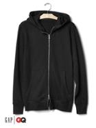 Gap Men X Gq John Elliott French Terry Dual Zip Hoodie - Solid Black