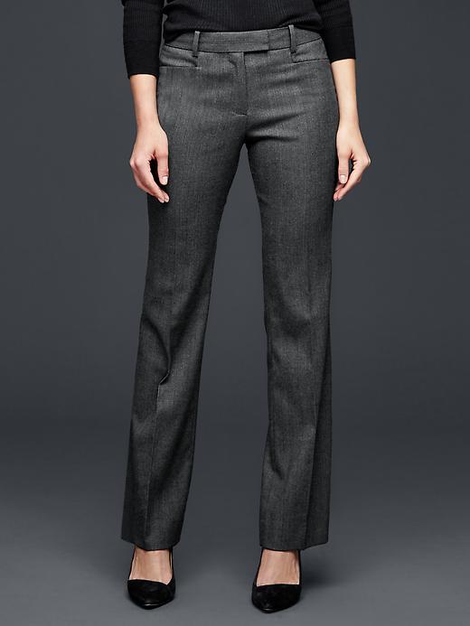 Gap Women Plaid Modern Boot Pants - Glen Check