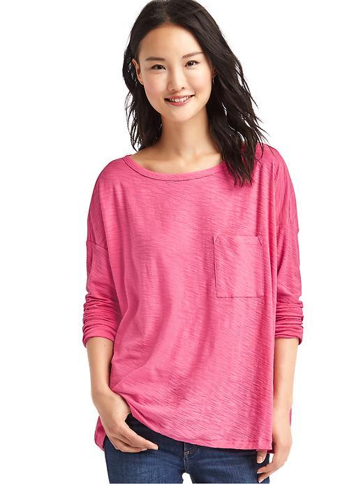 Gap Boatneck Long Sleeve Tee - Sugar Coral