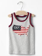 Gap Americana Graphic Tank - Heather Grey