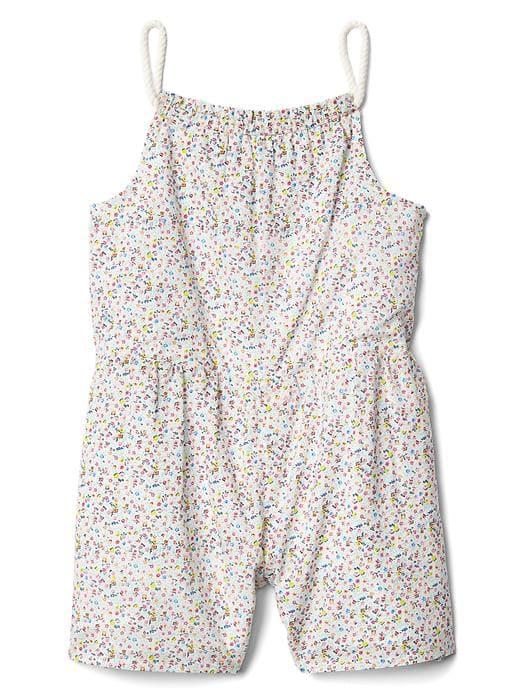 Gap Floral Spaghetti Romper - Small Flower