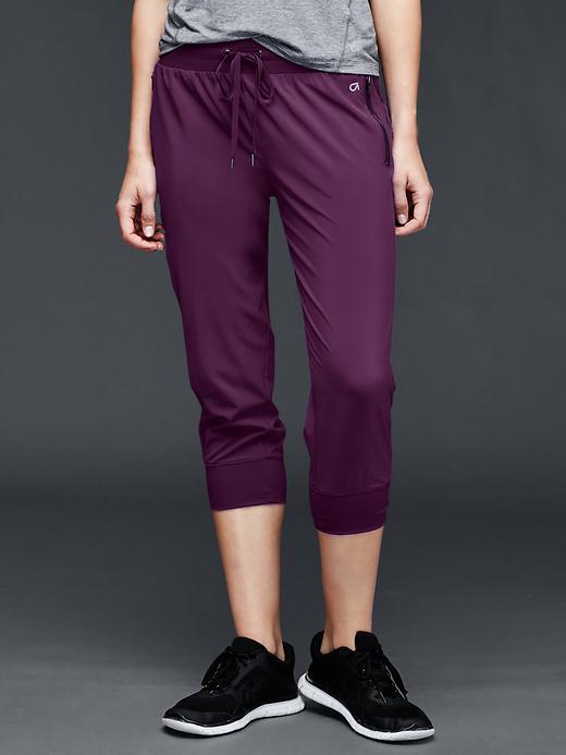 Gap Women Studio Zip Joggers - Chic Plum