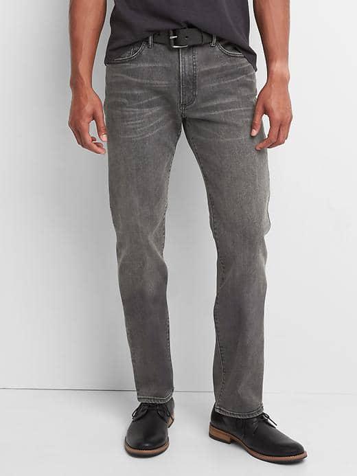 Gap Men Skinny Fit Jeans Stretch - Washed Black