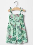 Gap Floral Smock Romper - Rainshower 389