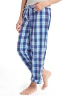 Gap Women Print Sleep Pants - Dream Plaid Blue