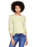 Gap Marled Stripe Sweatshirt - Yellow Stripe