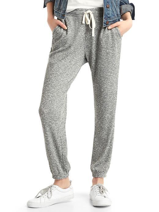 Gap Women Cozy Marled Joggers - Light Grey Marle