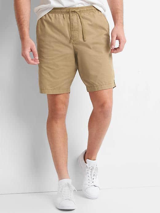 Gap Men Lived In Drawstring Shorts 9 - Mission Tan