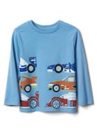 Gap Graphic Long Sleeve Tee - Oasis Blue