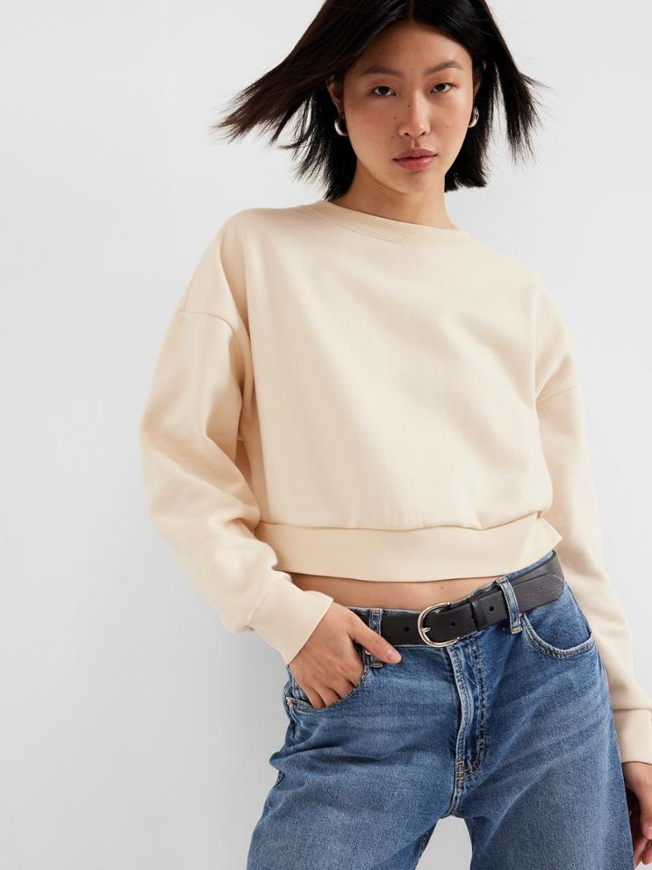 Vintage Soft Relaxed Cropped Sweatshirt