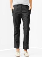 Gap Tailored Crop Pants - True Black