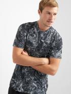 Gap Men Camo Mesh Crewneck T Shirt - Tropical