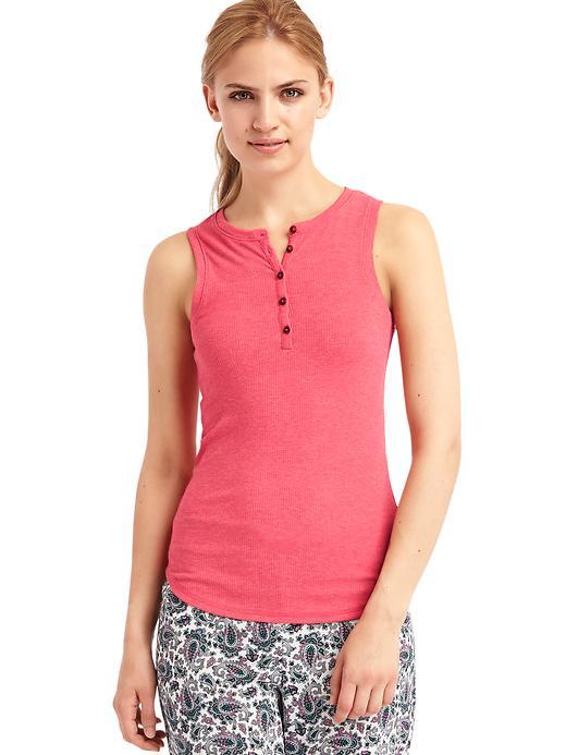 Gap Women Ribbed Henley Tank - Majesty