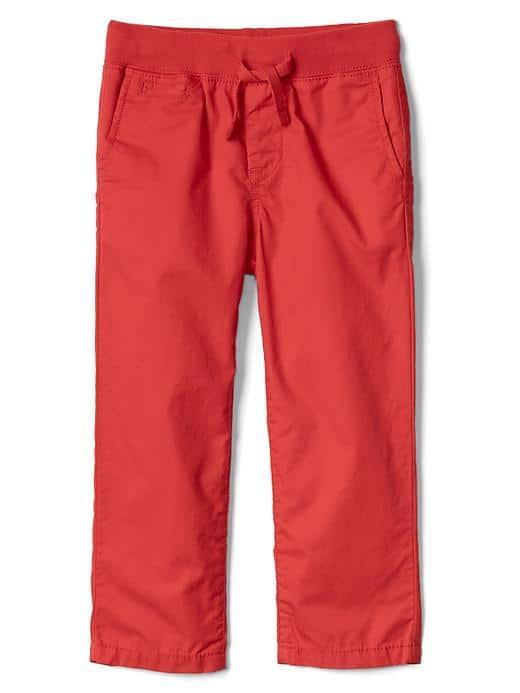 Gap Pull On Twill Chinos - Red