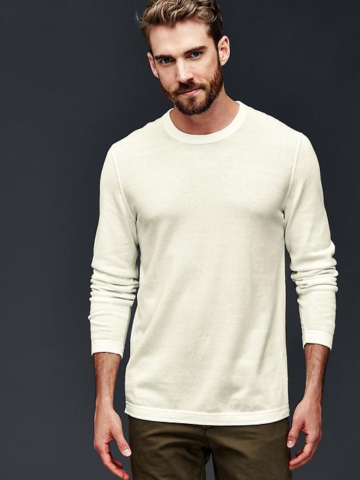 Gap Men Lightweight Crew Sweater - Cream