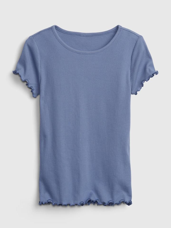 Kids Ribbed-knit T-shirt