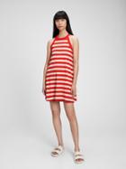 Towel Terry Stripe Halter Dress