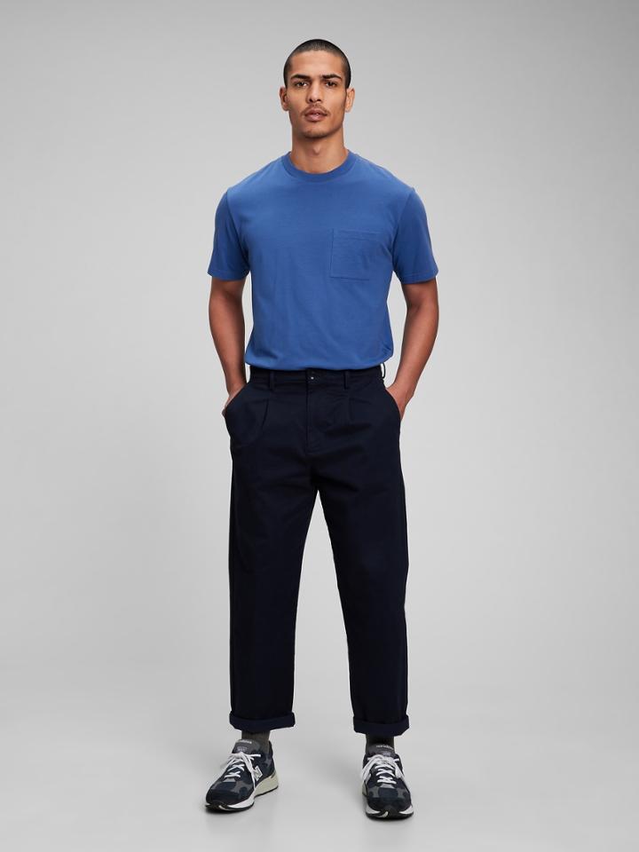 Relaxed Vintage Pleated Khakis With Washwell