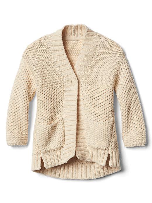 Gap Chunky One Button Cardigan - French Vanilla
