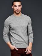 Gap Men Lambswool Speckled Crew Sweater - Medium Grey