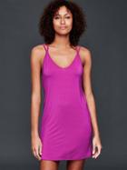 Gap Women Pure Lightweight Strappy Dress - Electric Fuchsia