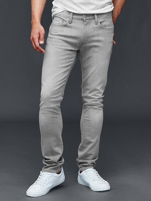 Gap Men Authentic 1969 Skinny Fit Jeans - Stone Grey