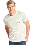 Gap Men Go West Graphic Crewneck Pocket Tee - New Off White