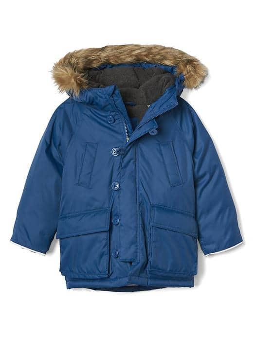 Gap Snorkel Parka - New Zephyr Blue