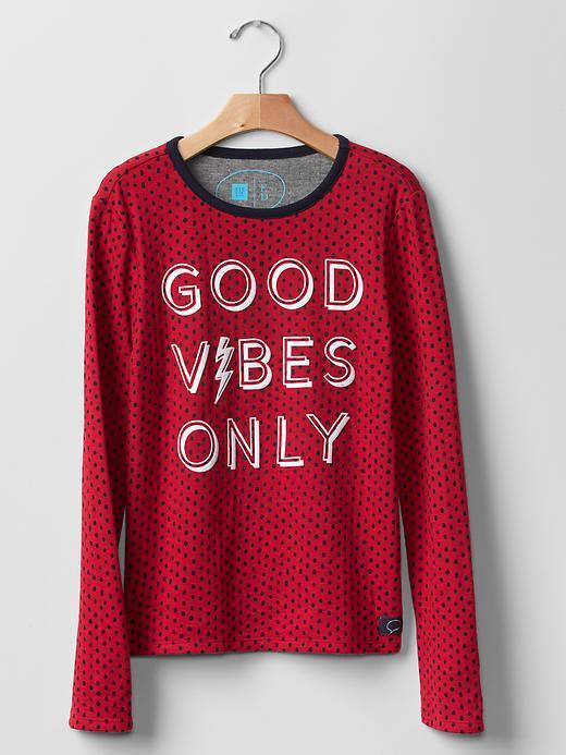 Gap Gapkids X Ed Polka Dot Graphic Tee - Pure Red