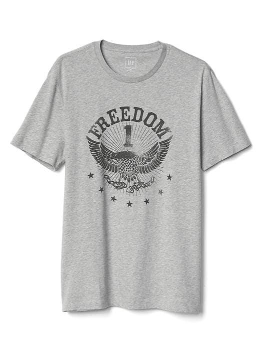 Gap Men Short Sleeve Graphic Tee - Freedom Eagle