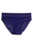 Gap Women Super Soft Lace Bikini - Purple Paradise