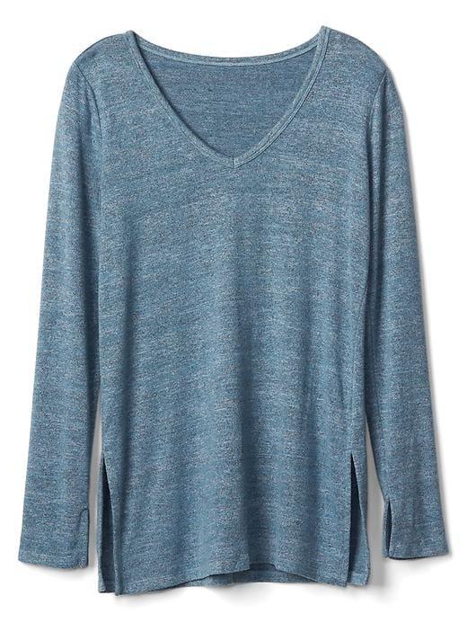 Gap Women Softspun Knit Slit Tunic - Blue Stone