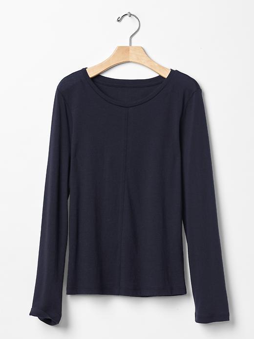 Gap Luxe Seam Jersey Tee - Blue Galaxy