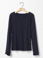 Gap Luxe Seam Jersey Tee - Blue Galaxy