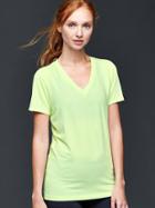 Gap Women Gapfit Breathe V Neck Tee - Alluring Yellow 335