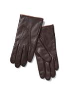 Gap Women Leather Tech Gloves - Brown