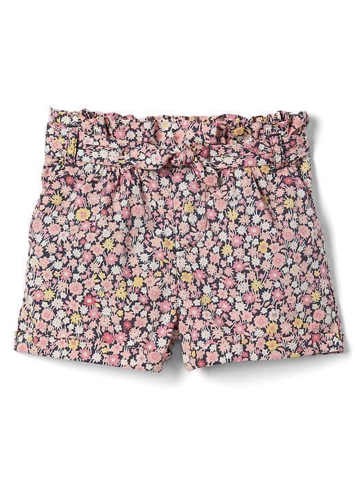 Gap Floral Ruffle Tie Belt Shorts - Ditsy Print