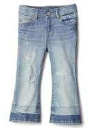 Gap 1969 High Stretch Skinny Flare Jeans - Light Indigo