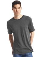 Gap Men Triblend Tee - Dark Charcoal Heather