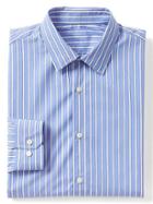 Gap Men Supima Cotton Stripe Standard Fit Shirt - Rain