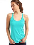 Gap Women Gapfit Breathe Racerback Tank - Aqua Tropic