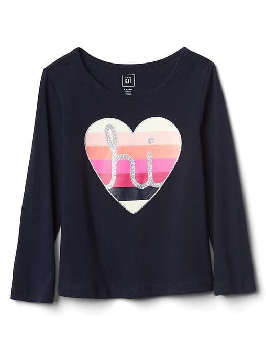 Gap Graphic Long Sleeve Tee - Big Heart