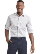 Gap Men Wrinkle Resistant Tattersall Standard Fit Shirt - Sled