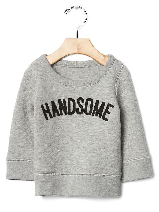 Gap Handsome Quilted Pullover - Grey Heather