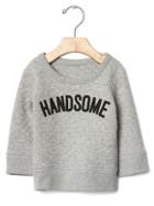 Gap Handsome Quilted Pullover - Grey Heather