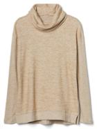 Gap Women Cowl Neck Marled Tunic - Oatmeal Heather