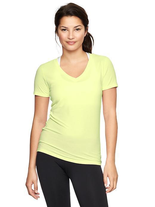 Gap Gapfit Breathe V Neck T - Dreamy Yellow