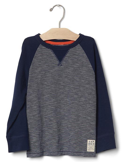 Gap Long Sleeve Baseball Tee - Elysian Blue